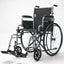 EQUIPMED 24 Inch Folding Wheelchair Lightweight Portable for Elderly and Disabled, Grey